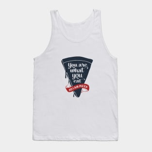 Hand Drawn Pizza Slice. You are what you eat. So, I am a pizza. Lettering Tank Top